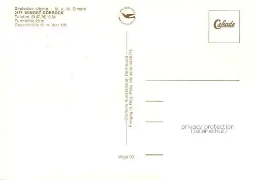 AK / Ansichtskarte Dobrock_Wingst Deutscher Olymp Fliegeraufnahme 