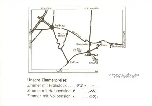 AK / Ansichtskarte Baerental_Feldberg Schwarzwaldgasthof Adler Gastraeume Fliegeraufnahme Baerental Feldberg