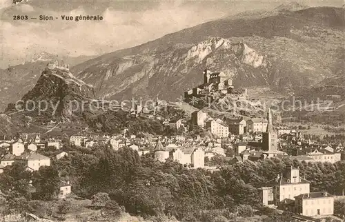AK / Ansichtskarte Sion__Sitten_Seduno_VS Vue generale 