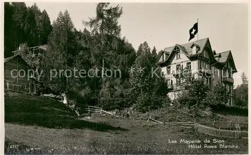AK / Ansichtskarte Sion__Sitten_Seduno_VS Hotel Rosa Blanche 