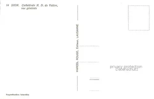 AK / Ansichtskarte Sion__Sitten_Seduno_VS Cathedrale ND de Valere vue interieure 