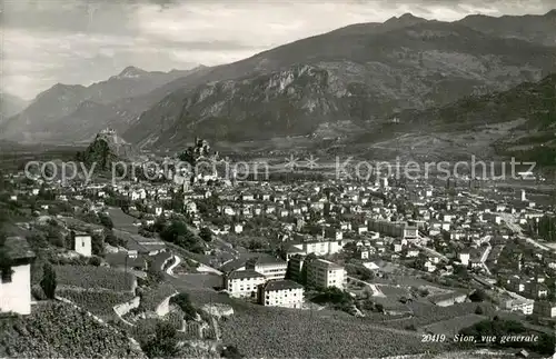 AK / Ansichtskarte Sion__Sitten_Seduno_VS Vue generale 