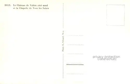 AK / Ansichtskarte Sion__Sitten_Seduno_VS Le Chateau de Valere et la Chapelle de Tous les Saints 