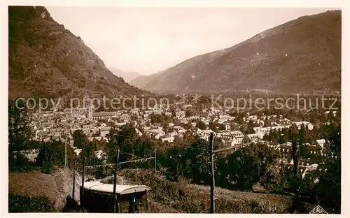 AK / Ansichtskarte Luchon_Superbagneres La Cremailliere de Superbagneres et la ville 