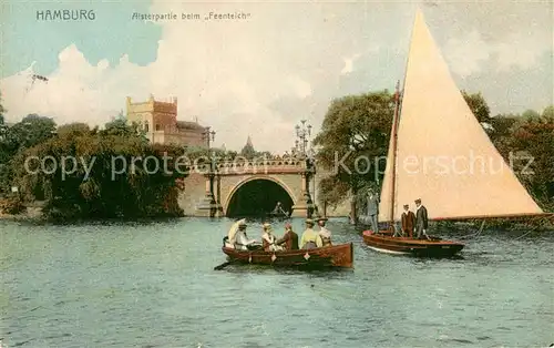 AK / Ansichtskarte Hamburg Alsterpartie beim Feenteich Hamburg