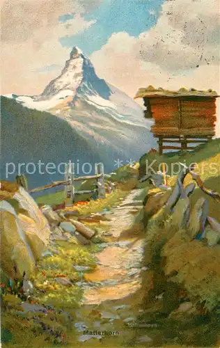 AK / Ansichtskarte Matterhorn_Mont_Cervin_4478m_VS Panorama Kuensterkarte 
