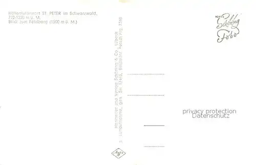 AK / Ansichtskarte Feldberg_1450m_Schwarzwald Fliegeraufnahme 