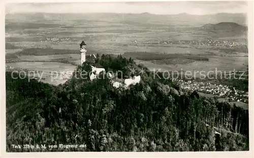 AK / Ansichtskarte Teck_Kirchheim_Teck Fliegeraufnahme 