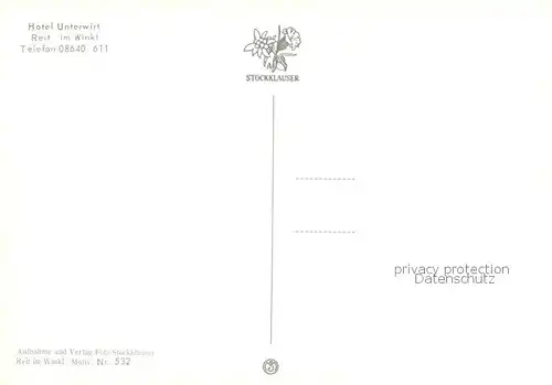 AK / Ansichtskarte Reit_Winkl Hotel Unterwirt Reit_Winkl