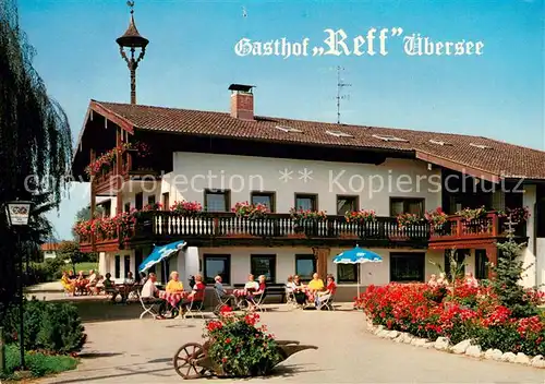 AK / Ansichtskarte uebersee_Chiemsee Gasthof Reff 