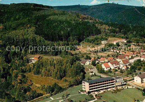 AK / Ansichtskarte Zorge Muetterkurheim Tannenblick des Paritaetischen Wohlfahrtsverbandes Fliegeraufnahme Zorge