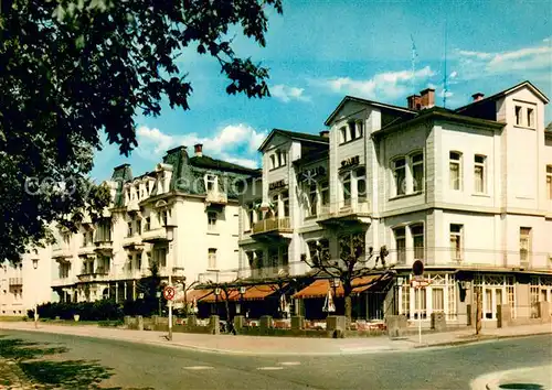 AK / Ansichtskarte Bad_Nauheim Ludwigstrasse mit Hotel Bristol und Koenig Bad_Nauheim