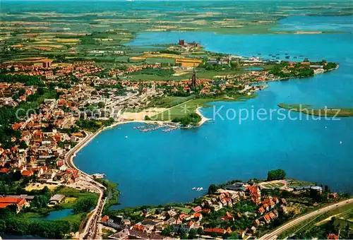 AK / Ansichtskarte Schleswig_Schlei Fliegeraufnahme Schleswig_Schlei