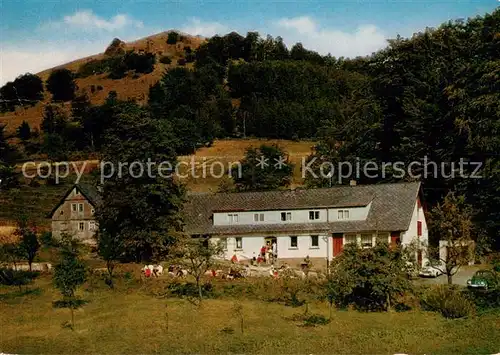 AK / Ansichtskarte Rodholz_Wasserkuppe Gasthaus und Pension Zum Heckenhoefchen Rodholz Wasserkuppe