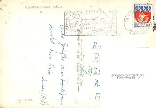 AK / Ansichtskarte Frontignan_Plage Vue aerienne Frontignan_Plage