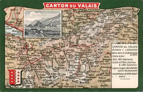 AK / Ansichtskarte Sion__Sitten_Seduno_VS Canton du Valais  