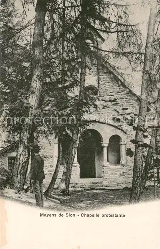 AK / Ansichtskarte Les_Mayens de Sion Chapelle protestante Les_Mayens de Sion