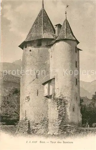 AK / Ansichtskarte Sion__Sitten_Seduno_VS Tour des Sorciers 