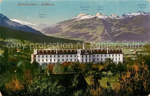 AK / Ansichtskarte Feldkirch_Vorarlberg Exerzitienhaus Panorama Feldkirch Vorarlberg