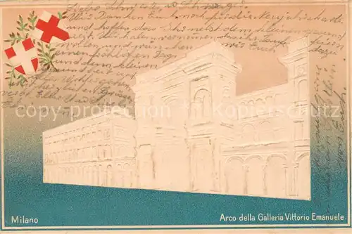 AK / Ansichtskarte Milano Arco della Galleria Vittorio Emanuele Milano