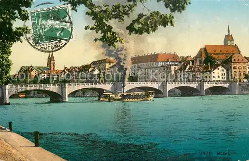 AK / Ansichtskarte Basel_BS Rheinbruecke Basel_BS