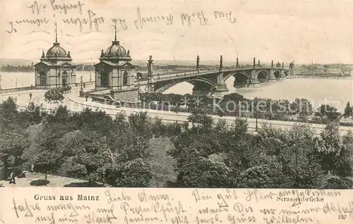 AK / Ansichtskarte Mainz__Rhein Strassenbruecke 