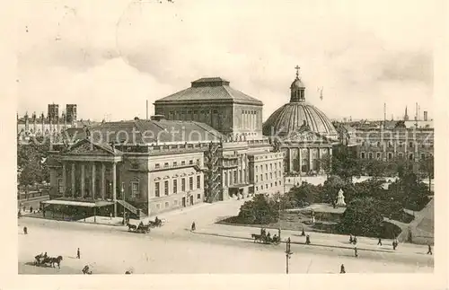 AK / Ansichtskarte Berlin Opernhaus und St Hedwigskirche Berlin