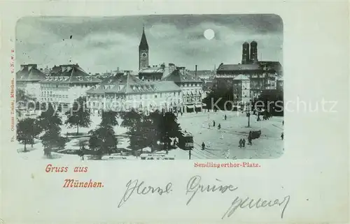AK / Ansichtskarte Muenchen Sendlingerthor Platz Muenchen