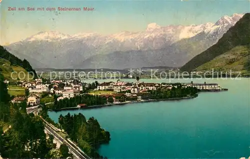 AK / Ansichtskarte Zell_See_AT mit dem Steinernen Meer 