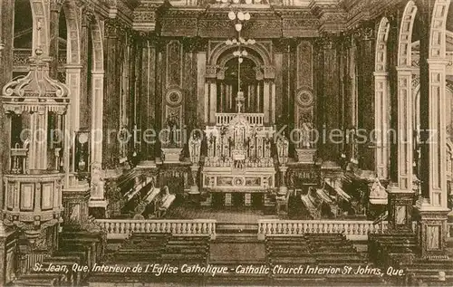 AK / Ansichtskarte Saint_Jean_Lac Interieur de lEglise Catholique Saint_Jean_Lac