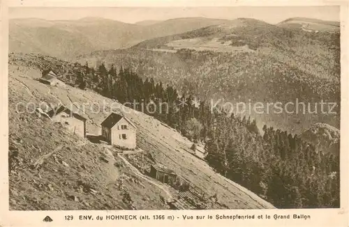 AK / Ansichtskarte Hohneck_Le_88_Vosges Vue sur le Schnepfenried et le Grand Ballon 