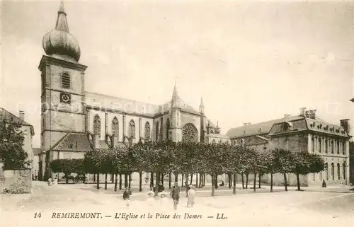 AK / Ansichtskarte Remiremont_Romberg_Vosges_88 Eglise et la Place des Dames 