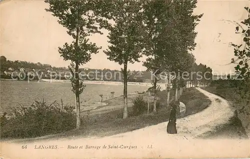 AK / Ansichtskarte Langres_52 Route et Barrage de Saint Ciergues 