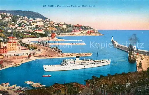 AK / Ansichtskarte Nice__06_Nizza Entree du Port Le Mont Boron 