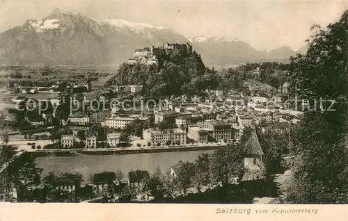 AK / Ansichtskarte Salzburg__oesterreich Blick vom Kapuzinerberg 