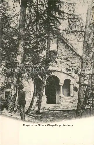 AK / Ansichtskarte Les_Mayens de Sion Chapelle protestante Les_Mayens de Sion