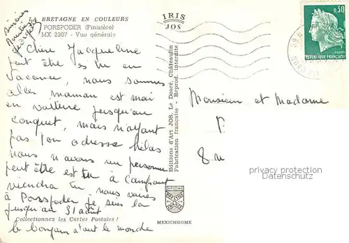 AK / Ansichtskarte Porspoder Vue generale Porspoder