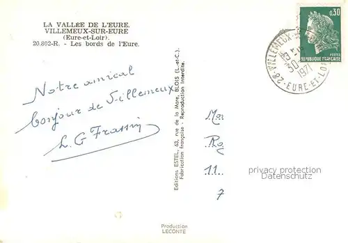 AK / Ansichtskarte Villemeux sur Eure_28 Les bords de l Eure 