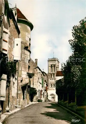 AK / Ansichtskarte Vezelay_89 La Rue St Etienne la Tour Gaillon et la Basilique de la Madeleine 