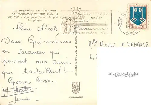 AK / Ansichtskarte Saint Quay Portrieux Vue generale sur le port les plages Saint Quay Portrieux