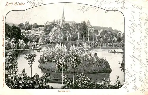 AK / Ansichtskarte Bad_Elster Luisa See Bad_Elster