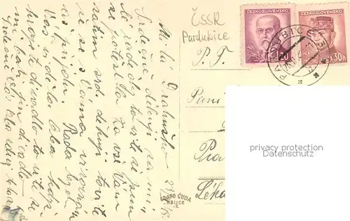 AK / Ansichtskarte Pardubice_Pardubitz_CZ Haus Aussenansicht 