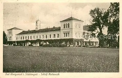 AK / Ansichtskarte Bad_Koenigswart_Lazne_Kynzvart_CZ Schloss Metternich Aussenansicht 