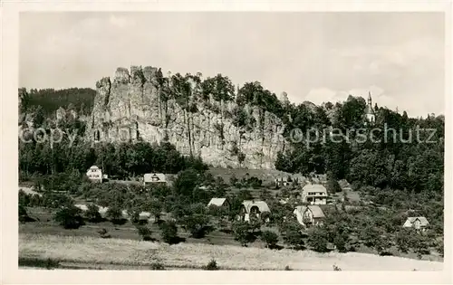 AK / Ansichtskarte Cesky_Raj_Mala_Skala_CZ Teilansicht m. Felsen 