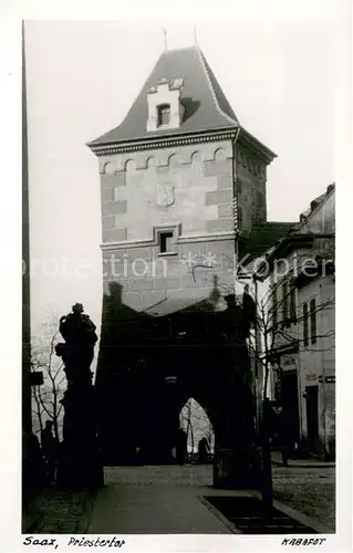 AK / Ansichtskarte Saaz_Zatec_CZ Priestertor 