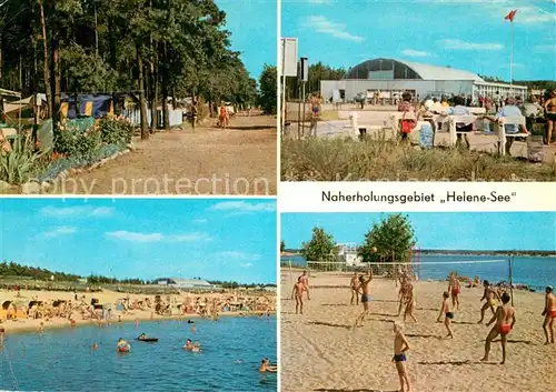 AK / Ansichtskarte Frankfurt_Oder Campingplatz Naherholungsgebiet Helene See Strand Beach Volleyball Frankfurt Oder
