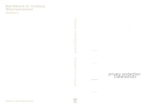 AK / Ansichtskarte Bad_Wilsnack Rheumasanatorium Goethehaus Bad_Wilsnack