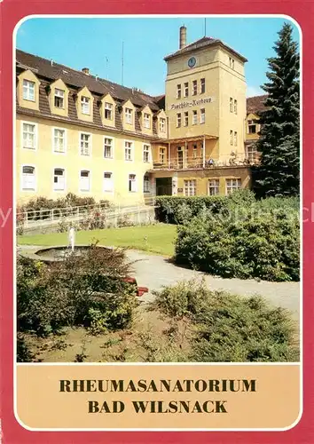 AK / Ansichtskarte Bad_Wilsnack Rheumasanatorium Puschkin Kurhaus Bad_Wilsnack