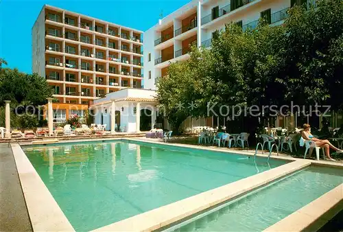 AK / Ansichtskarte Malgrat_de_Mar_ES Hotel Maripins Schwimmbad 