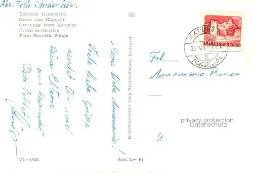 AK / Ansichtskarte Kapuvar_HU Strassenpartie 